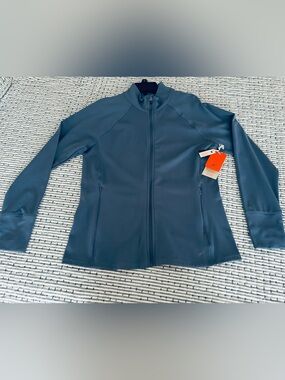 NWT Freely Women’s Full-Zip Heather Blue Active Jacket